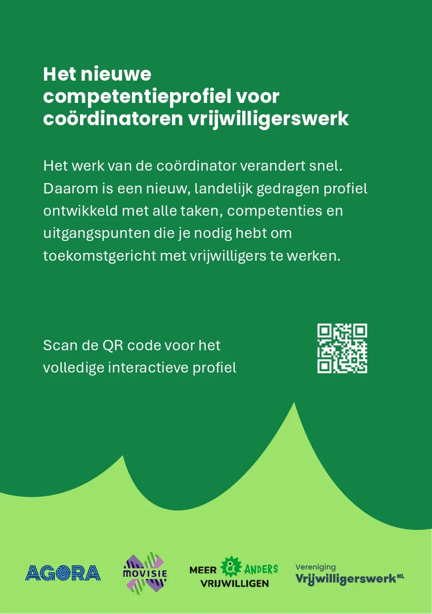 Flyer competentieprofiel coordinatoren vrijwilligerswerk achterkant