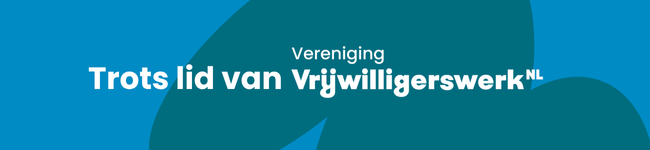 banner trots lid van vrijwilligerswerknl- blauw